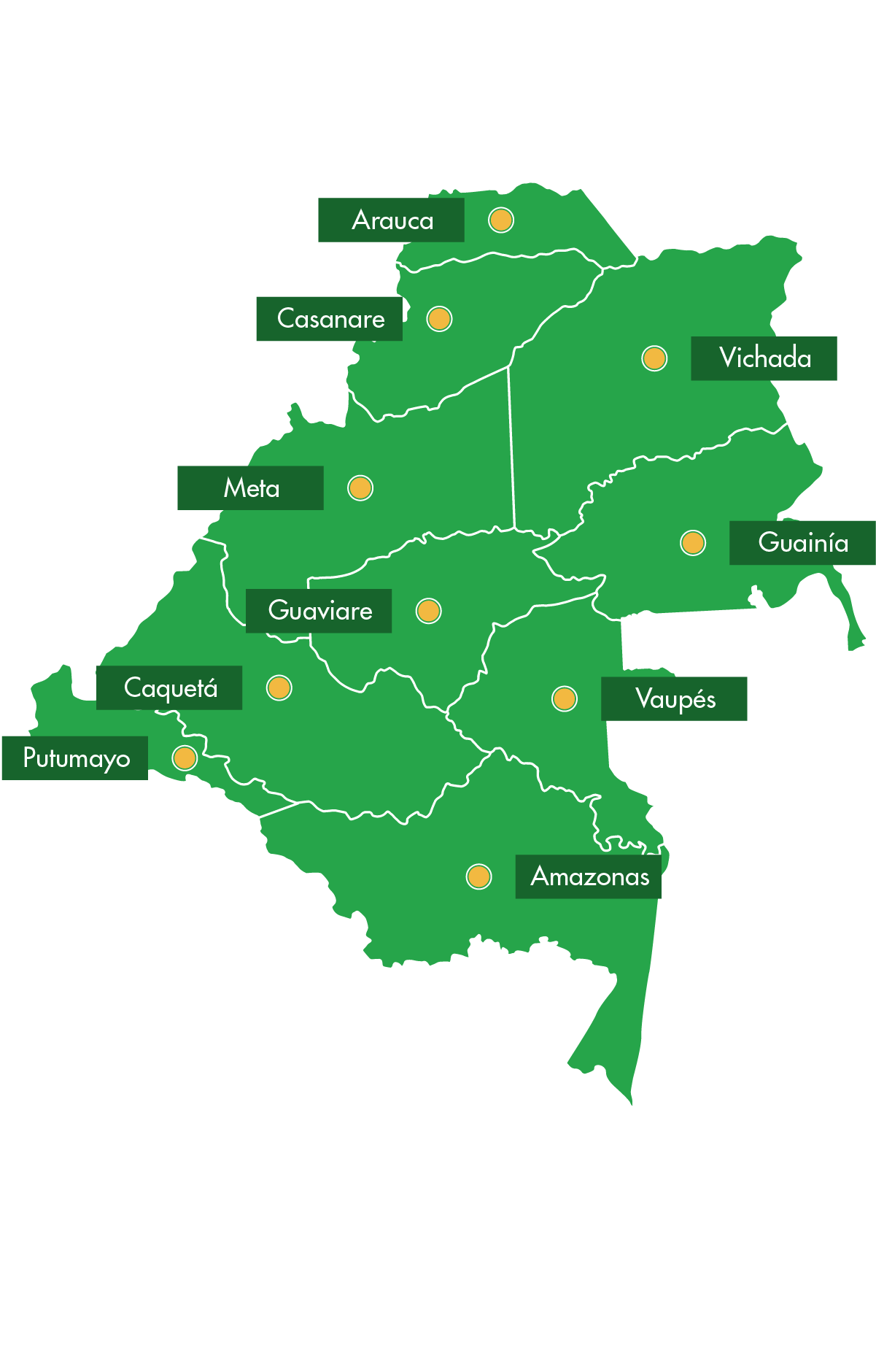 Mapa Amazonia Orinoquia