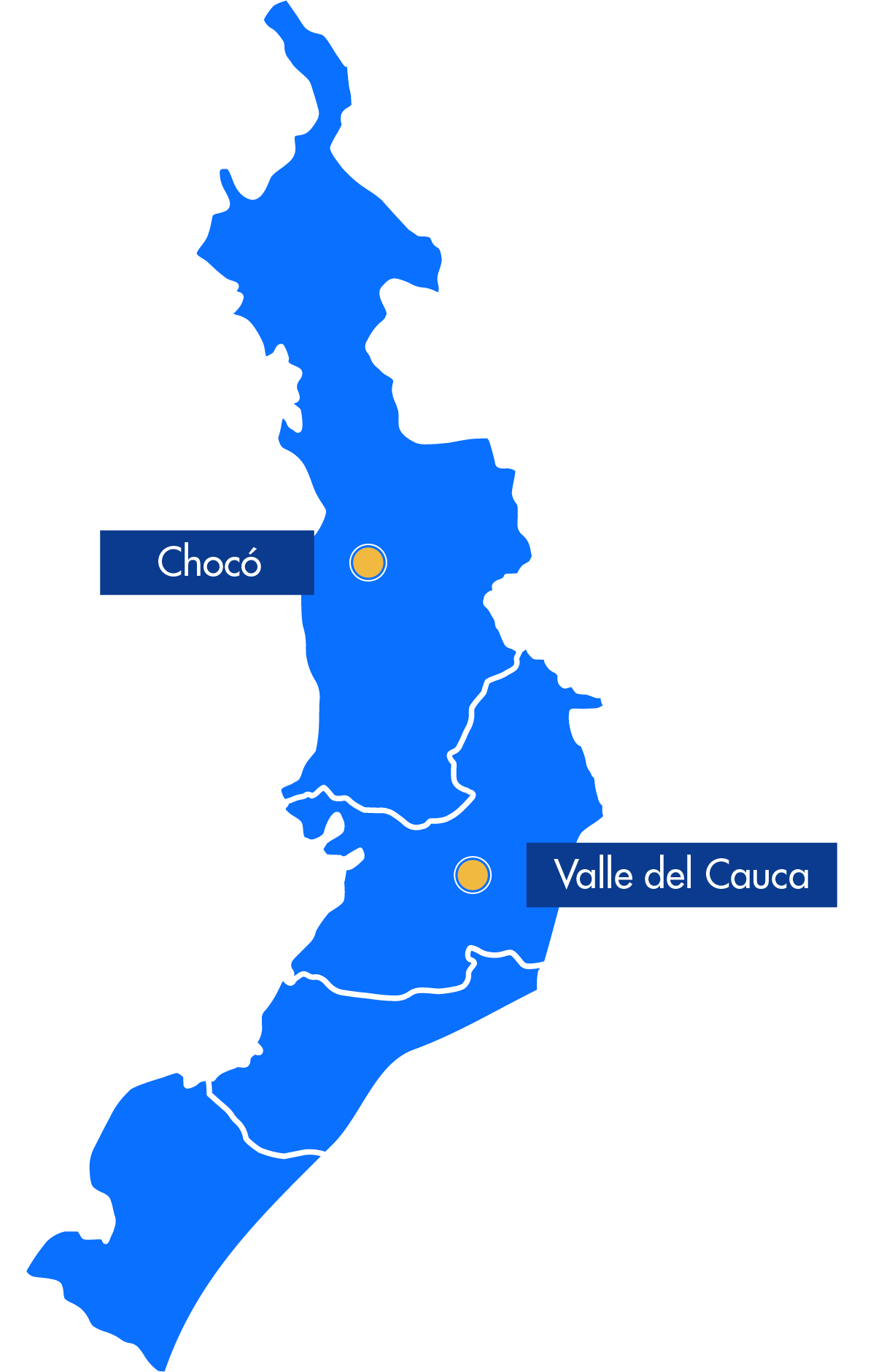 Mapa Pacífico Colombiano