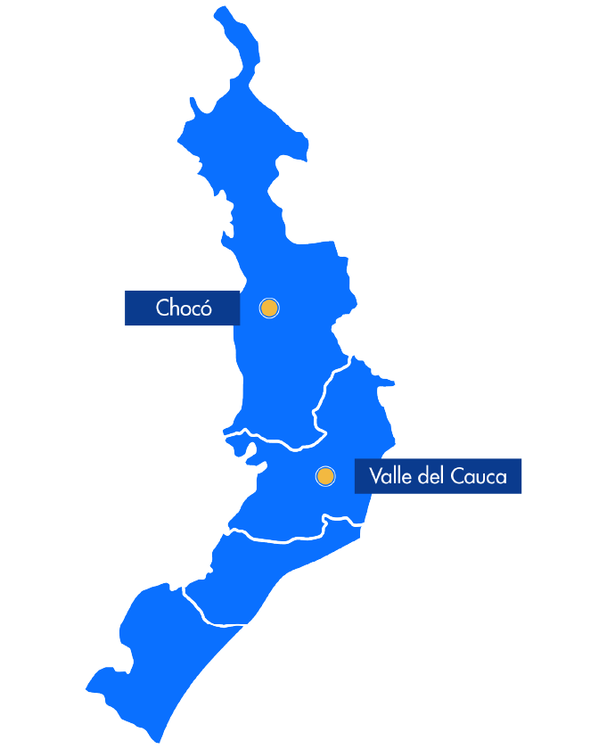 Mapa Pacífico Colombiano