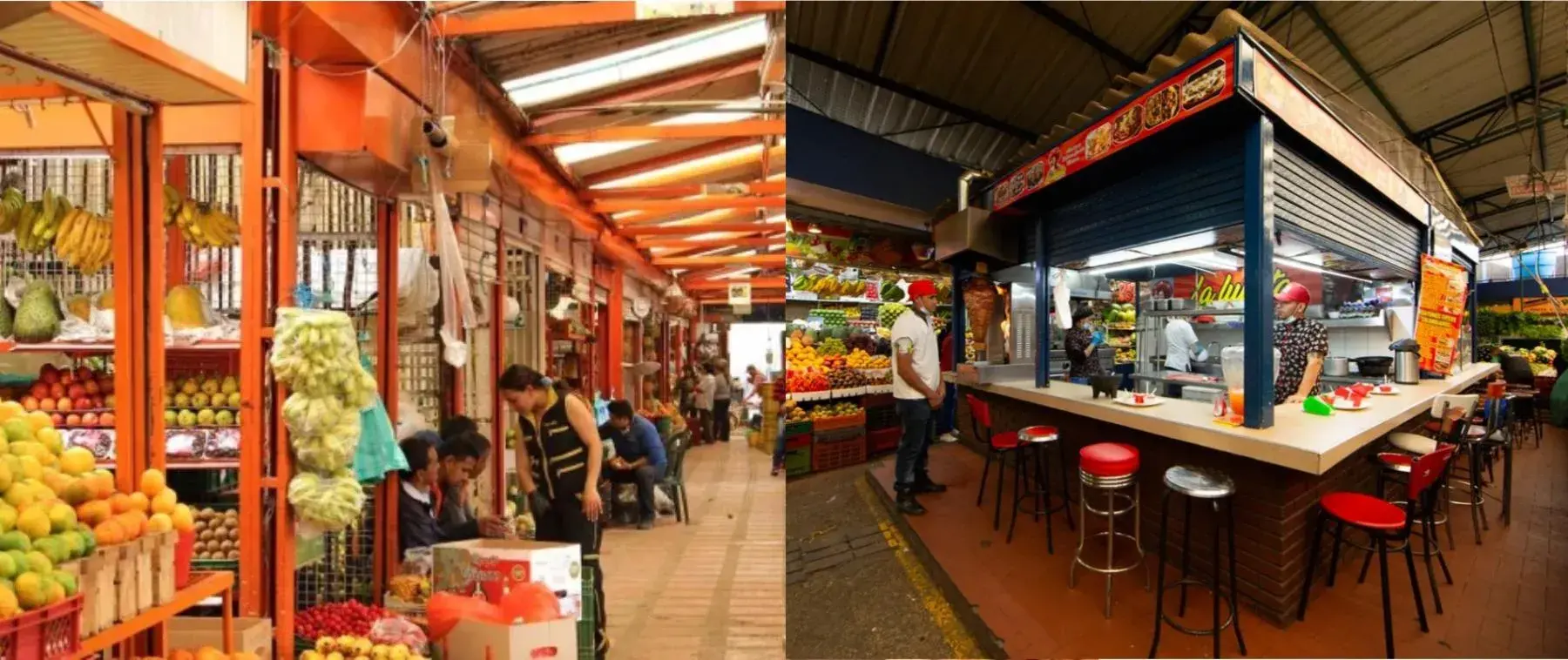 Plaza de mercado y restaurante de plaza
