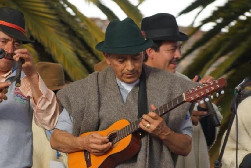 Hombre tocando carranga