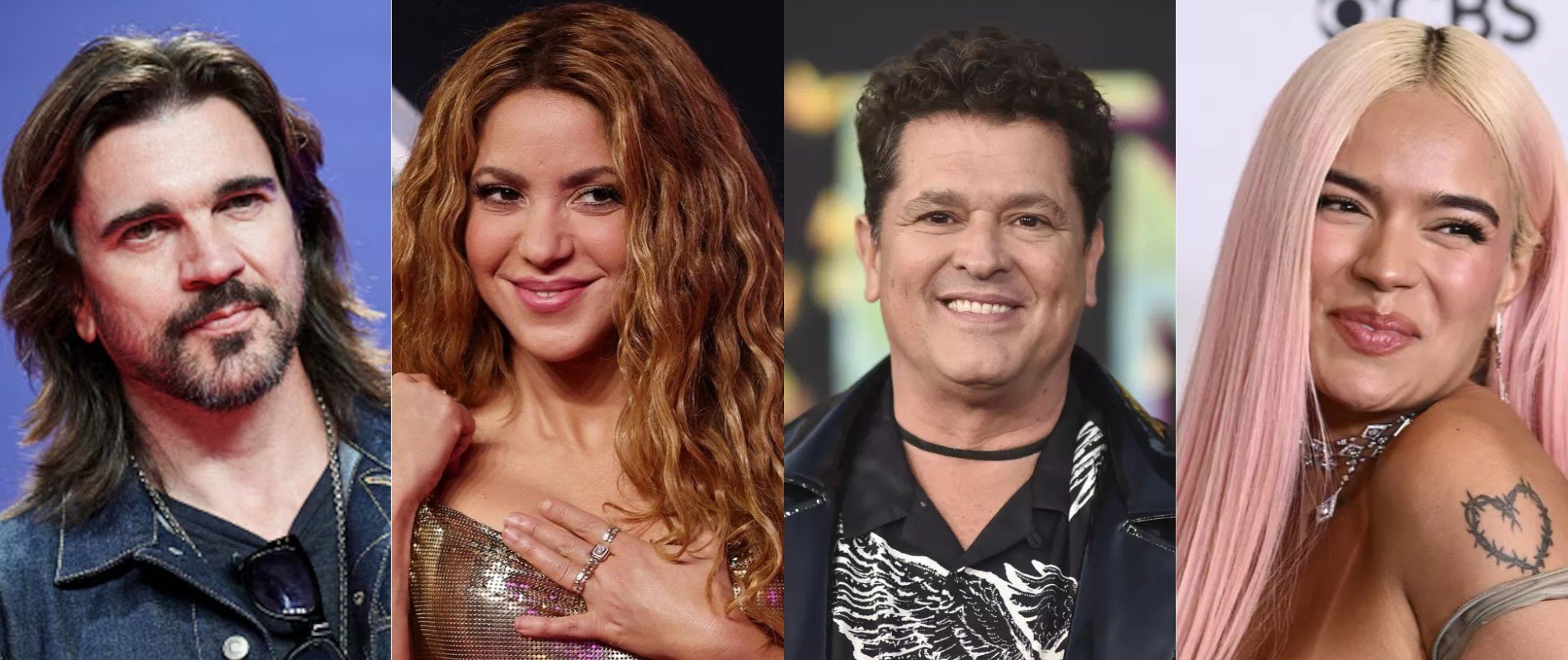 Juanes, Shakira, Carlos Vives y Karol G.