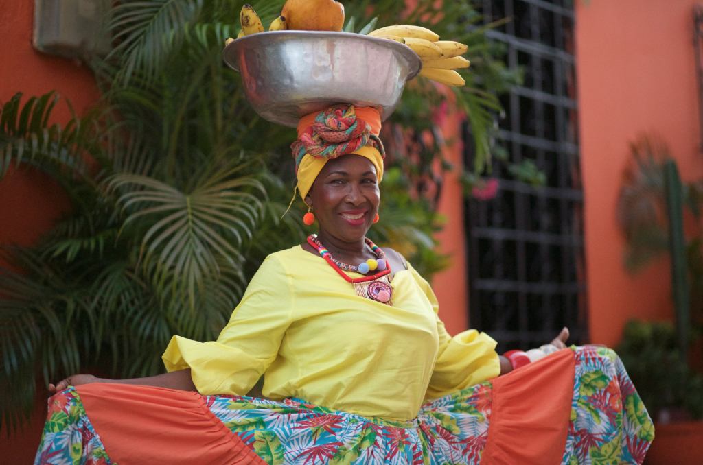 Palenquera originaria de San Basilio de Palenque