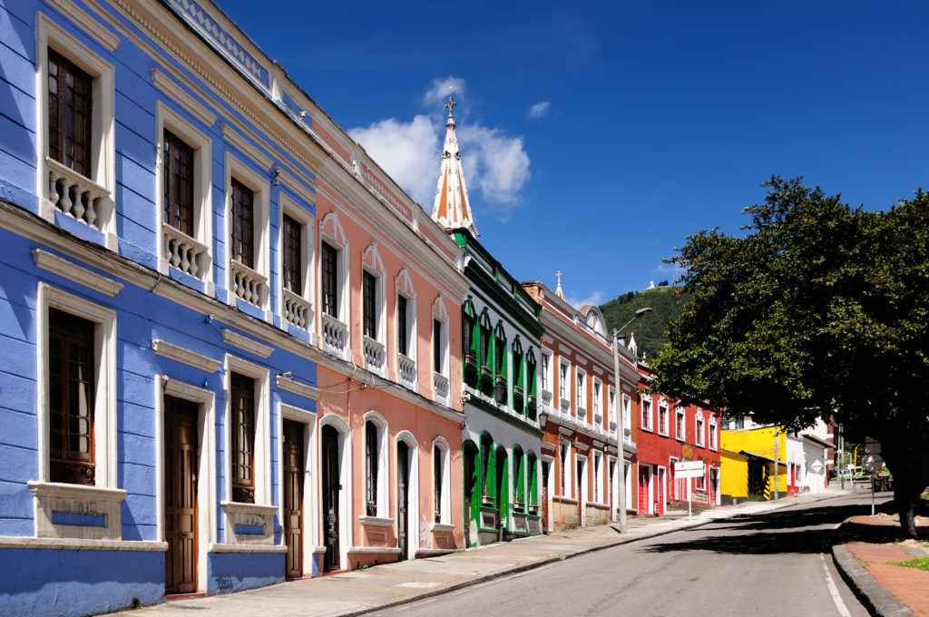 El centro histórico de Bogotá