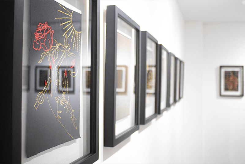 Obras de arte contemporáneo en una de las galerías del barrio San Felipe | Marca País Colombia