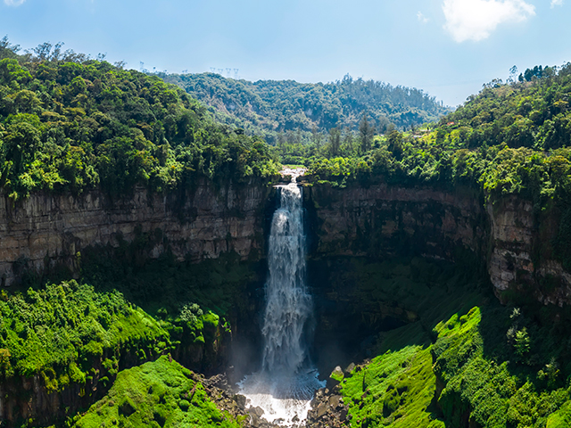 Panorámica del Salto del Tequendama.
