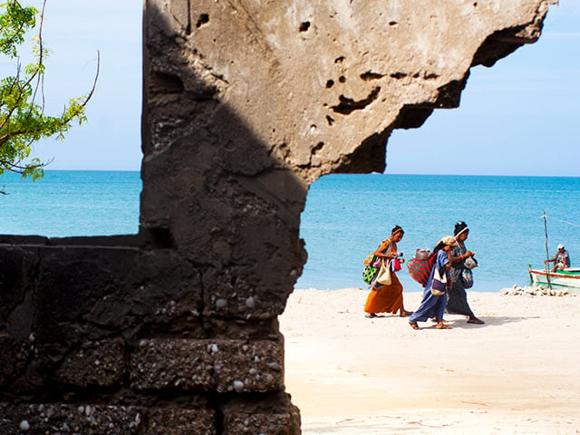 Grupo de mujeres indígenas Wayuu de Colombia.