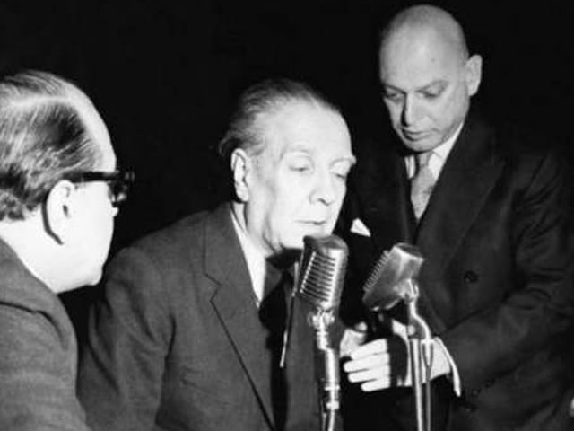 Borges en Bogotá. Foto cortesía de El Espectador.