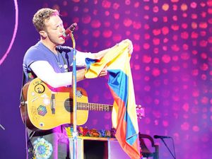 Coldplay en Colombia. Foto cortesía de Orbitarock.