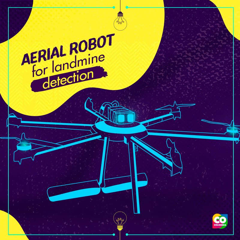 Innovative technology projects for a better world: aerial robot for landmine detection