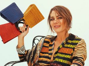Woman modelling Adriana Castro’s clothes. By @adrianacastro