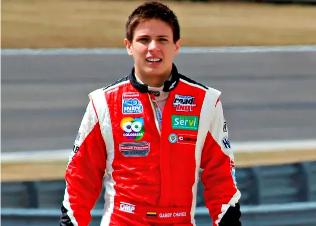 fotografia de Gabby Chaves, piloto automovilismo Colombiano, formula 3, pilotos Colombia