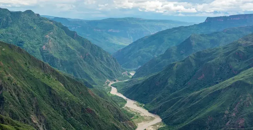 The Cathedral of Our Lady of the Rosary in the heritage town of Honda, Tolima 