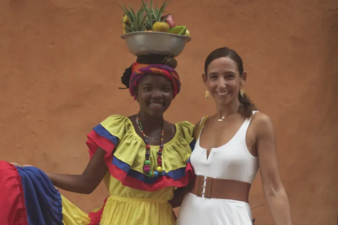 Silvia Rodríguez con Palenquera