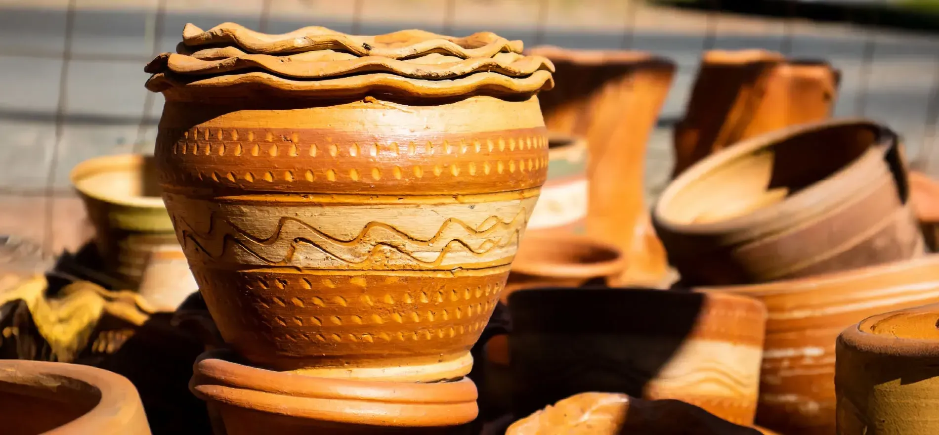 Traditional ceramics in Ráquira, Colombia, city of pots