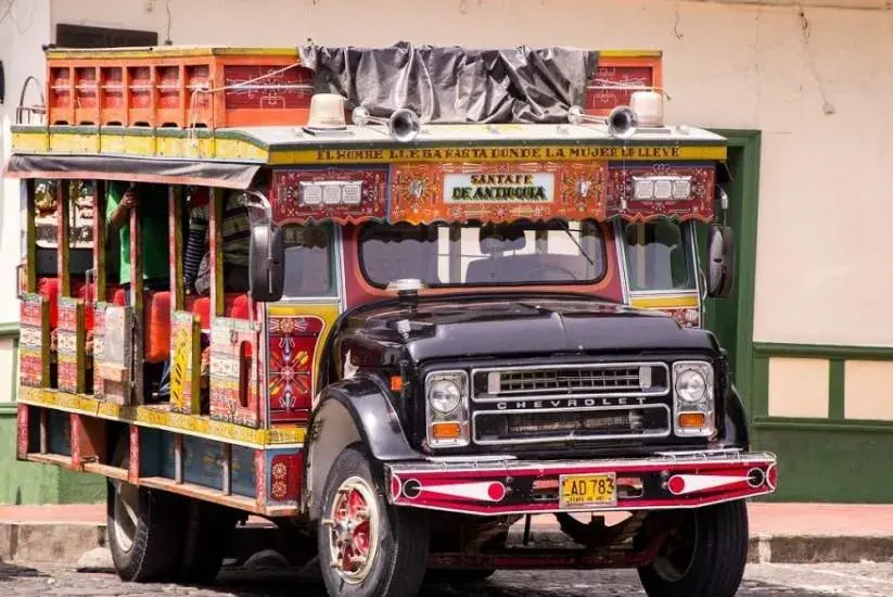 Chiva comme transport rural