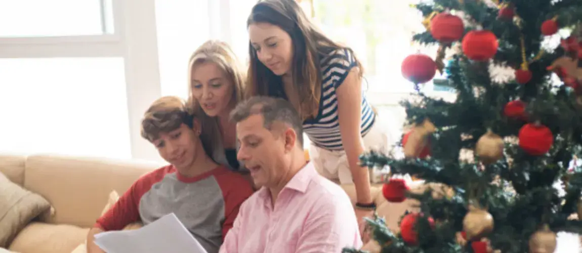 Familia en Navidad Novena