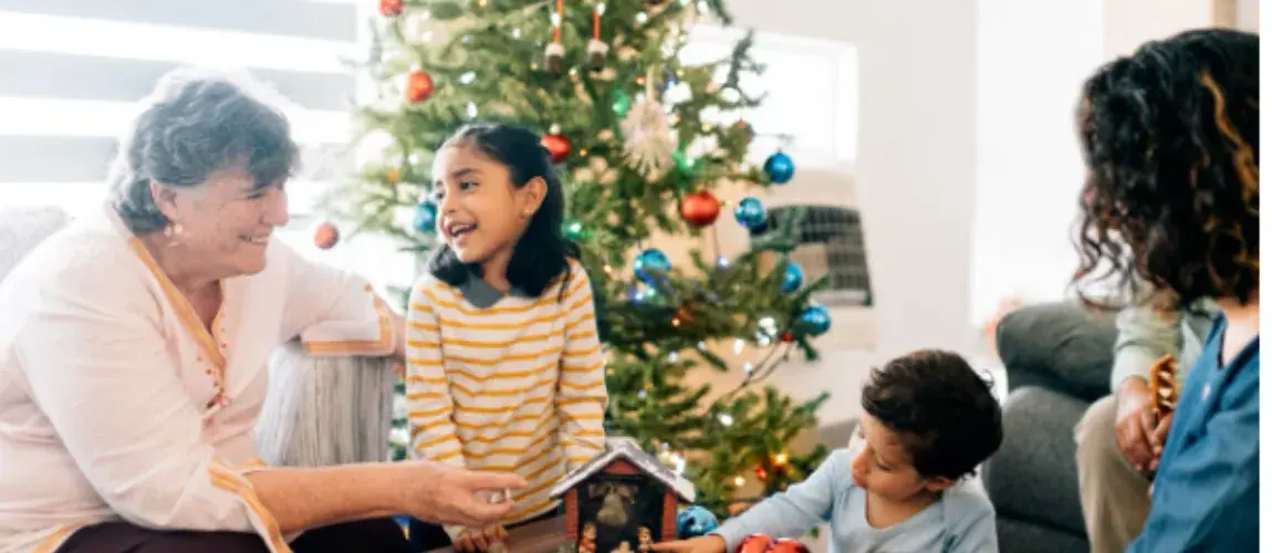 Familia en Navidad
