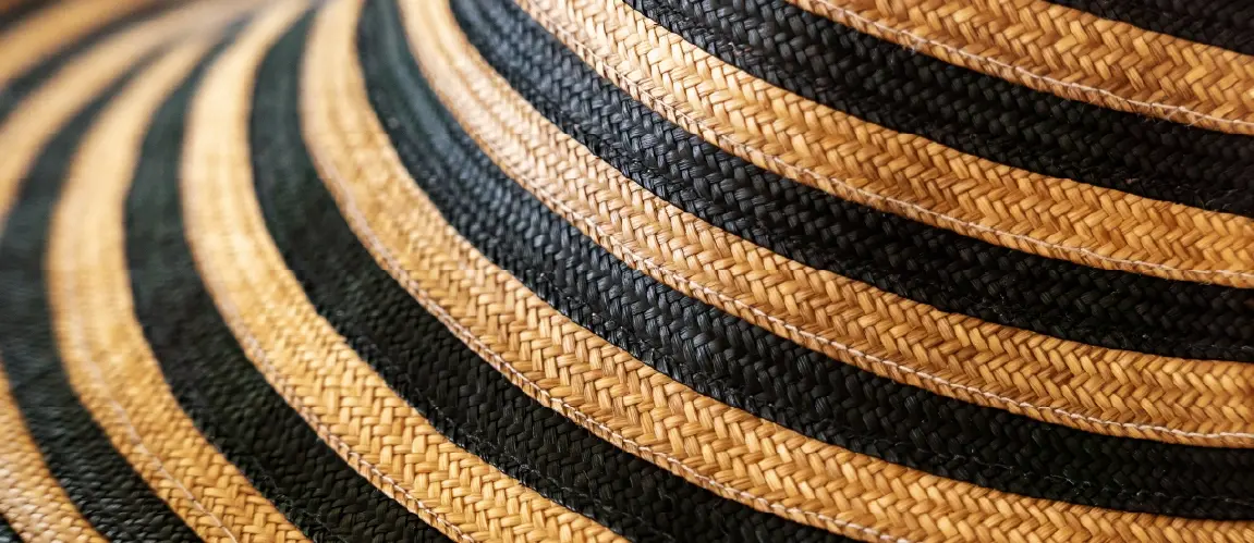 Caña flecha, material del sombrero vueltiao colombiano