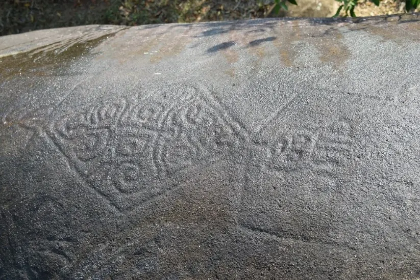 Pictograms carved on stones in an area near the Cartama River