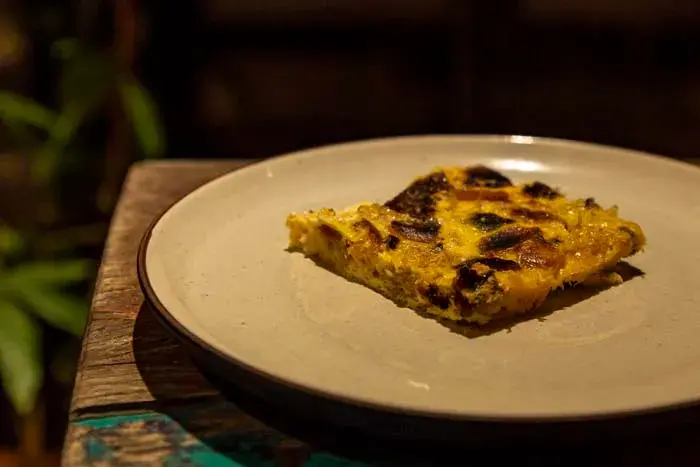 Almojábana pudding, the dessert of the clandestine dinners at Garden Flat.