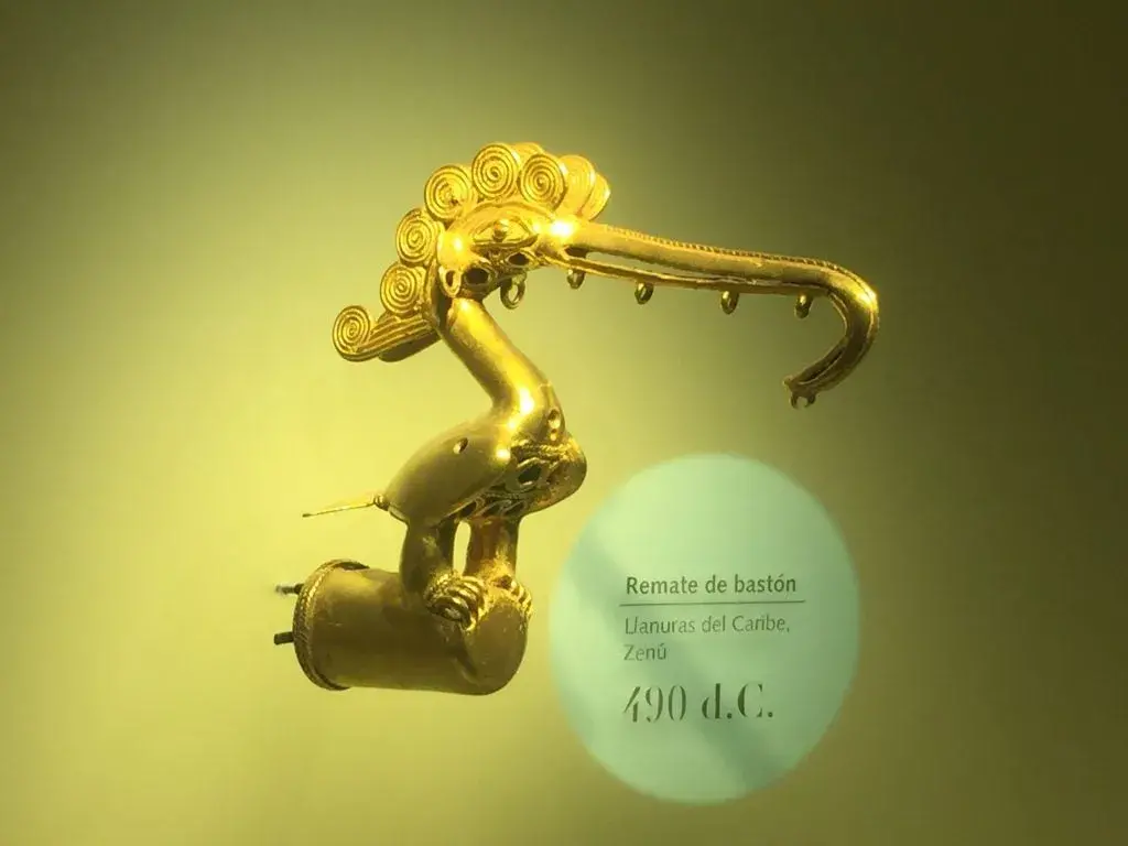 Museo del Oro, remates de bastón