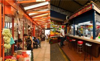 Plaza de mercado y restaurante de plaza