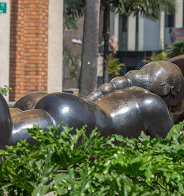 Fernando Botero sculpture in Medellin