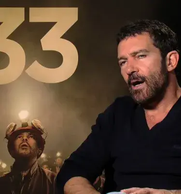Actor Antonio Banderas in an interview promoting the film “The 33.”