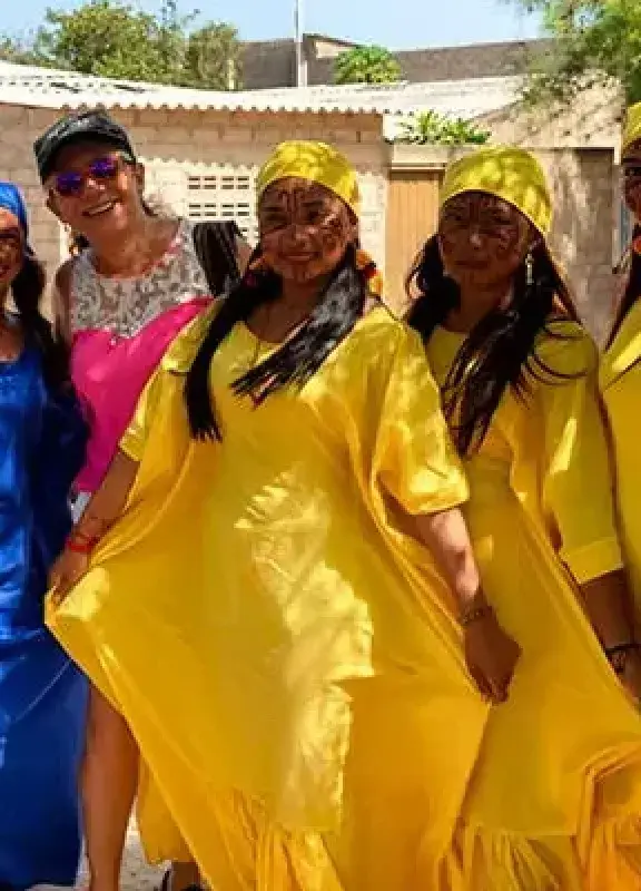 Mujeres Wayuu en Riohacha, Colombia
