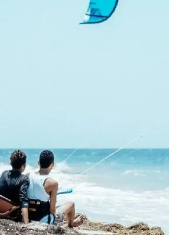 Fotografía panorámica de playa