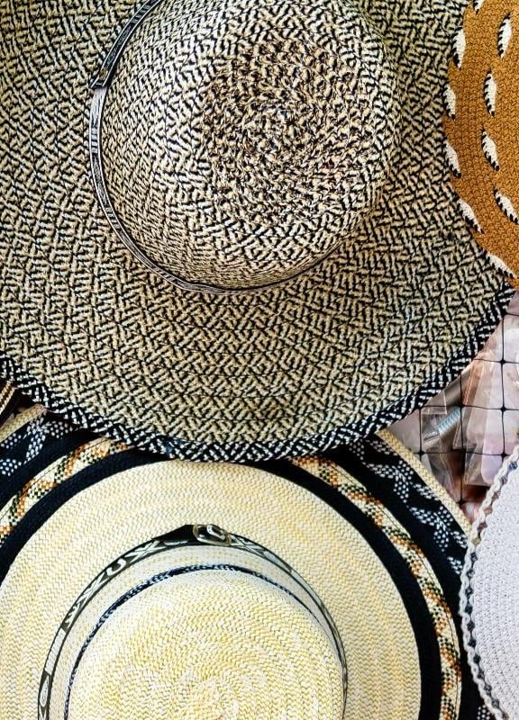 Variedad de sombreros colombianos