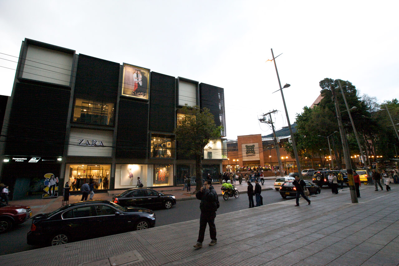 Zona Rosa Bogotá, Colombia, Compras, turismo