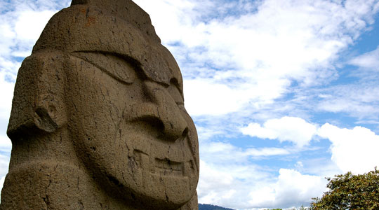 Colombian Archaeological sites, San Agustin park, parque San Agustin