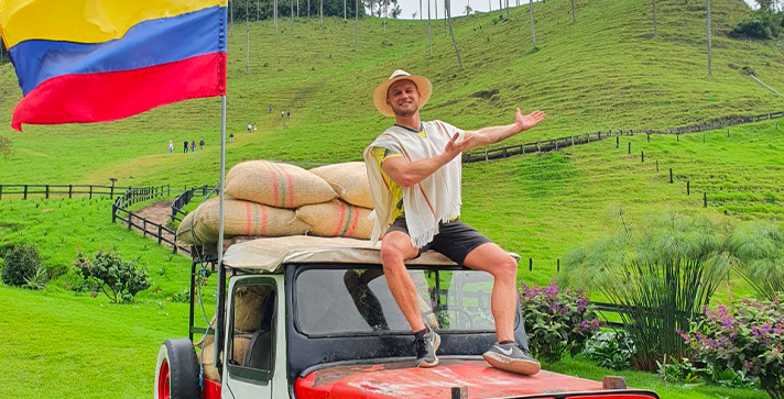 Dominic Wolf voyageant autour du pays le plus accueillant du monde | Marque Pays Colombie