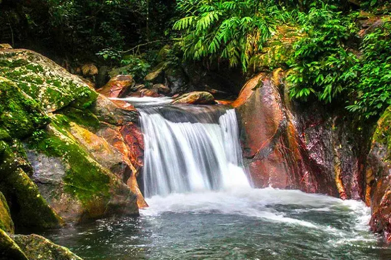 Minca, uno de las rincones con encanto en Santa Marta, Colombia - Imagen de la cascada en Minca, cerca de las playas paradisiacas de Santa Marta
