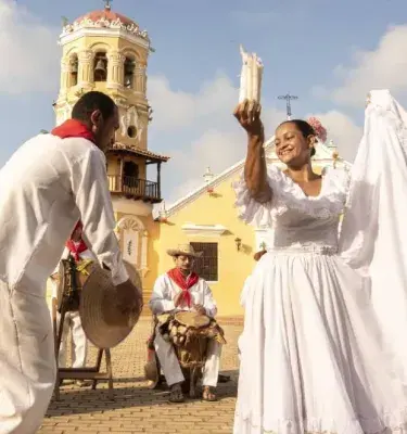 Muestra del folclor colombiano